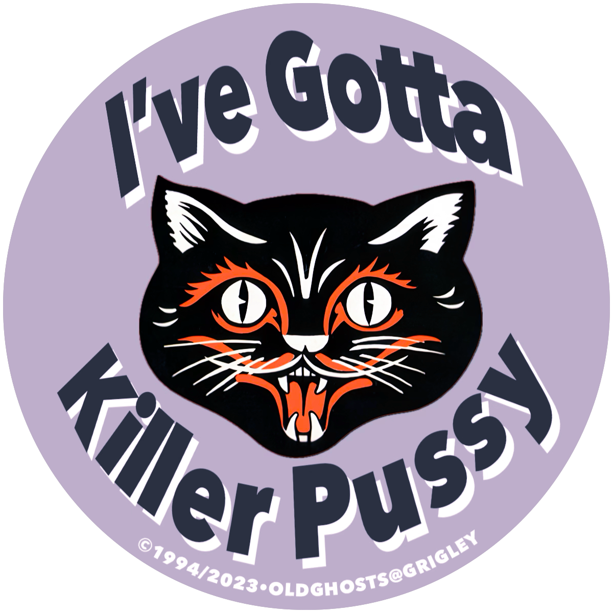 OGD New Gotta Killer Tat Kat Round Stickers 1994-2023