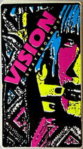 VINTAGE Vision Skates Aggressor 1. Skateboard Decals Circa 1986