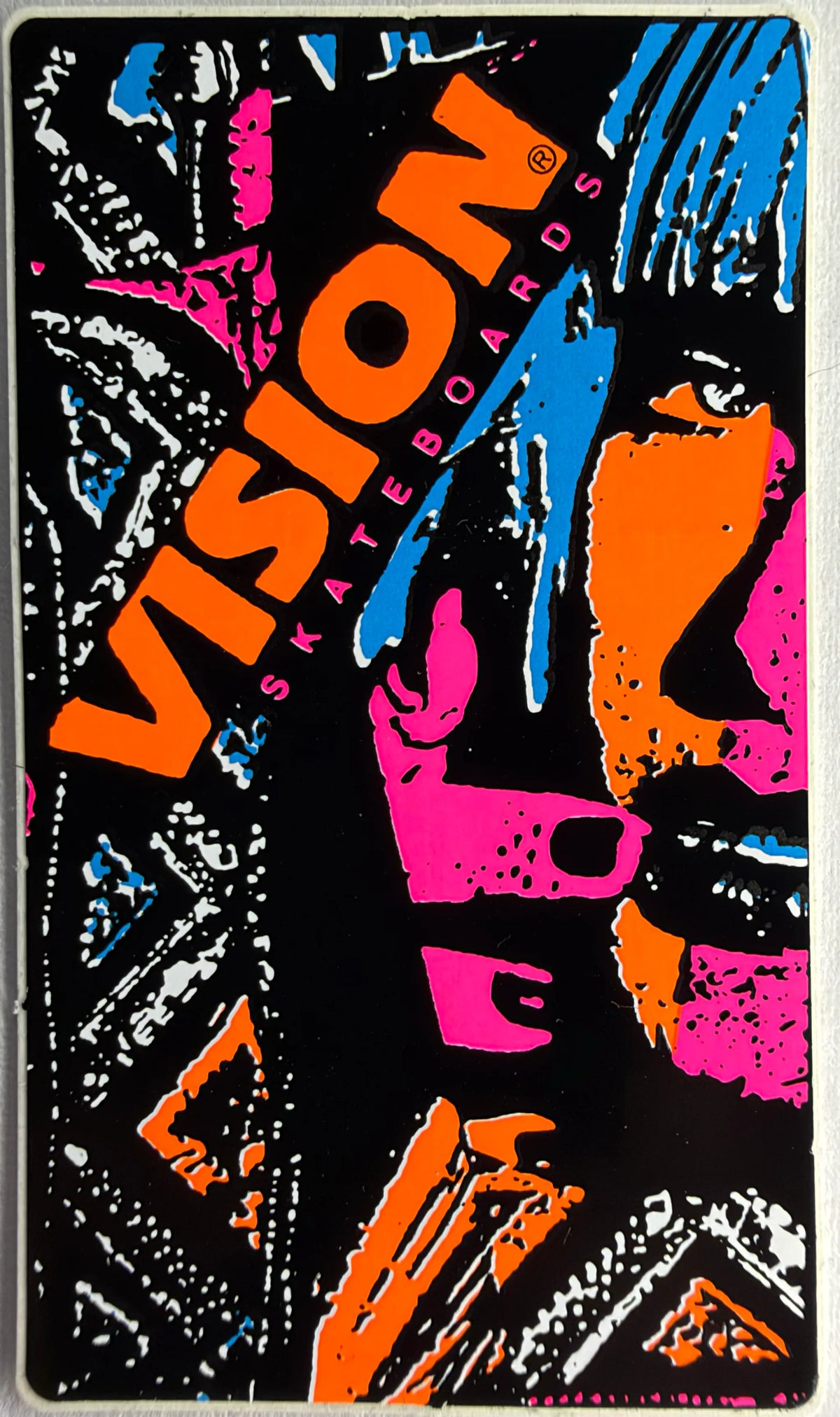 VINTAGE Vision Skates Aggressor 1. Skateboard Decals Circa 1986