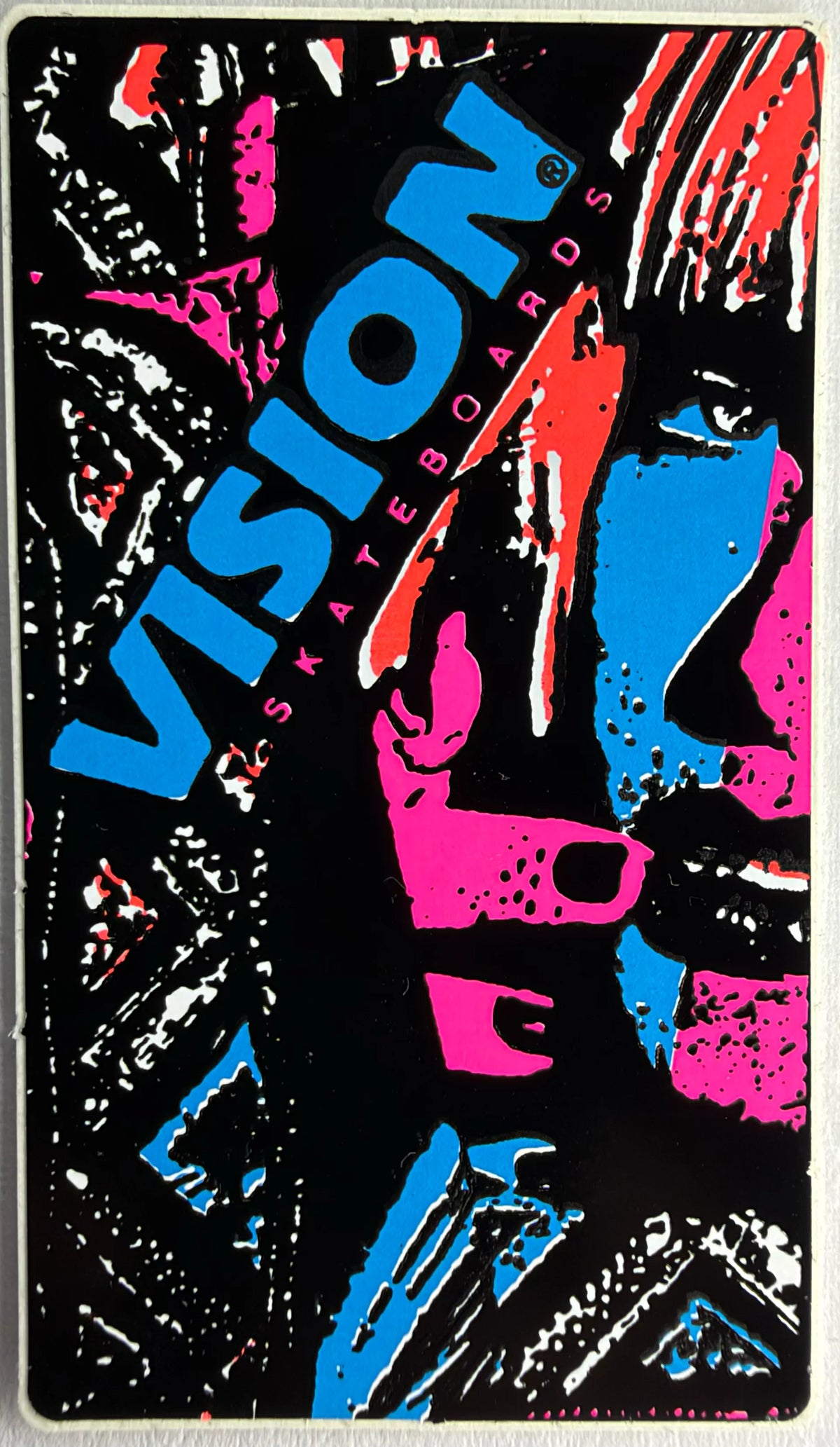 VINTAGE Vision Skates Aggressor 1. Skateboard Decals Circa 1986