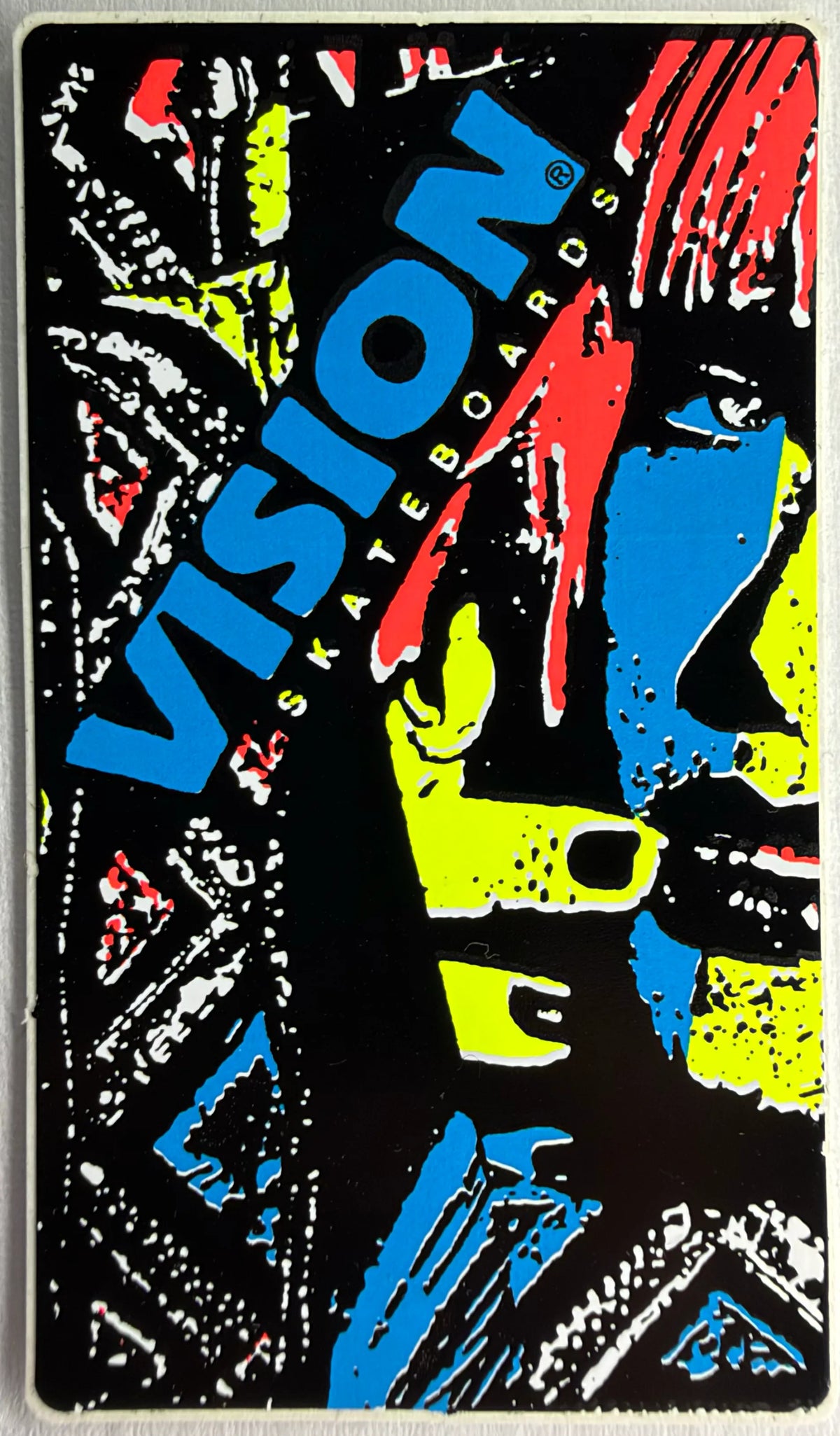 VINTAGE Vision Skates Aggressor 1. Skateboard Decals Circa 1986