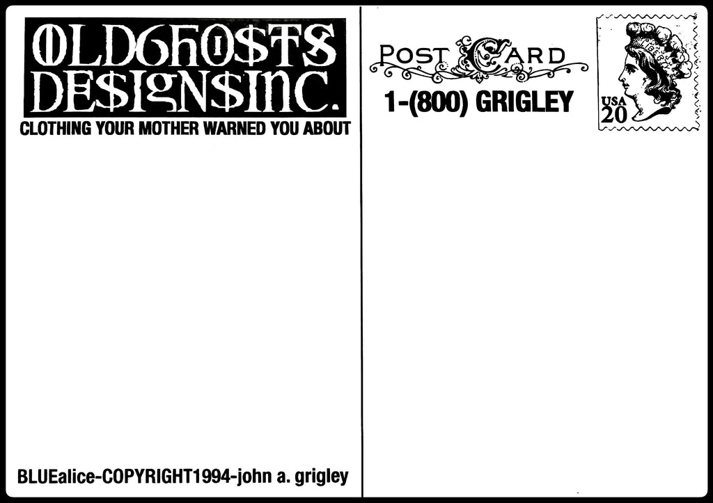 OGD Vintage NOS Blue-Alice Post Cards circa 1995