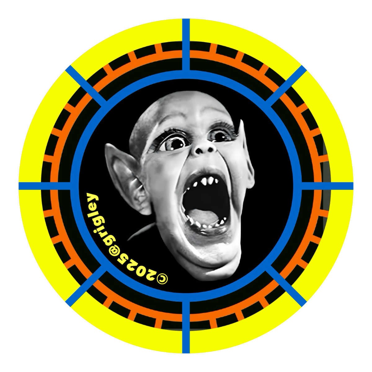 Bat Boy! Round Yellow Decals OGD Meme Theft Ring 2025
