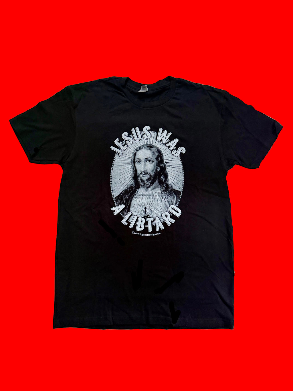 Jesus Was A Libtard Black Short Sleeve Tee Shirts 2017