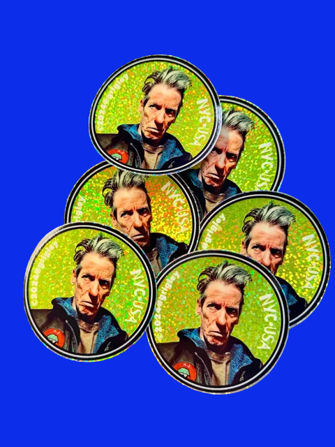 OGD Cranky JAG Fancy Round Glitter Sticker 2024