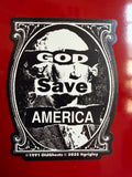 God Save America Dye Cut Refrigerator Magnets 1991