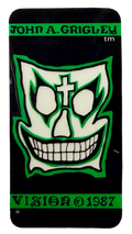 VINTAGE Vision Skates Grigley Mask 1 Pro Model Skateboard Stickers from 1987