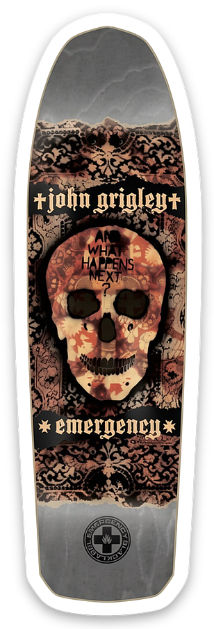 Blacklabel Emergency Grigley "What Next?" Mini Skate Deck Decals 2026