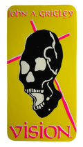 VINTAGE Vision Skates Grigley Guardian 2 Pro Model Skateboard Stickers Circa 1988