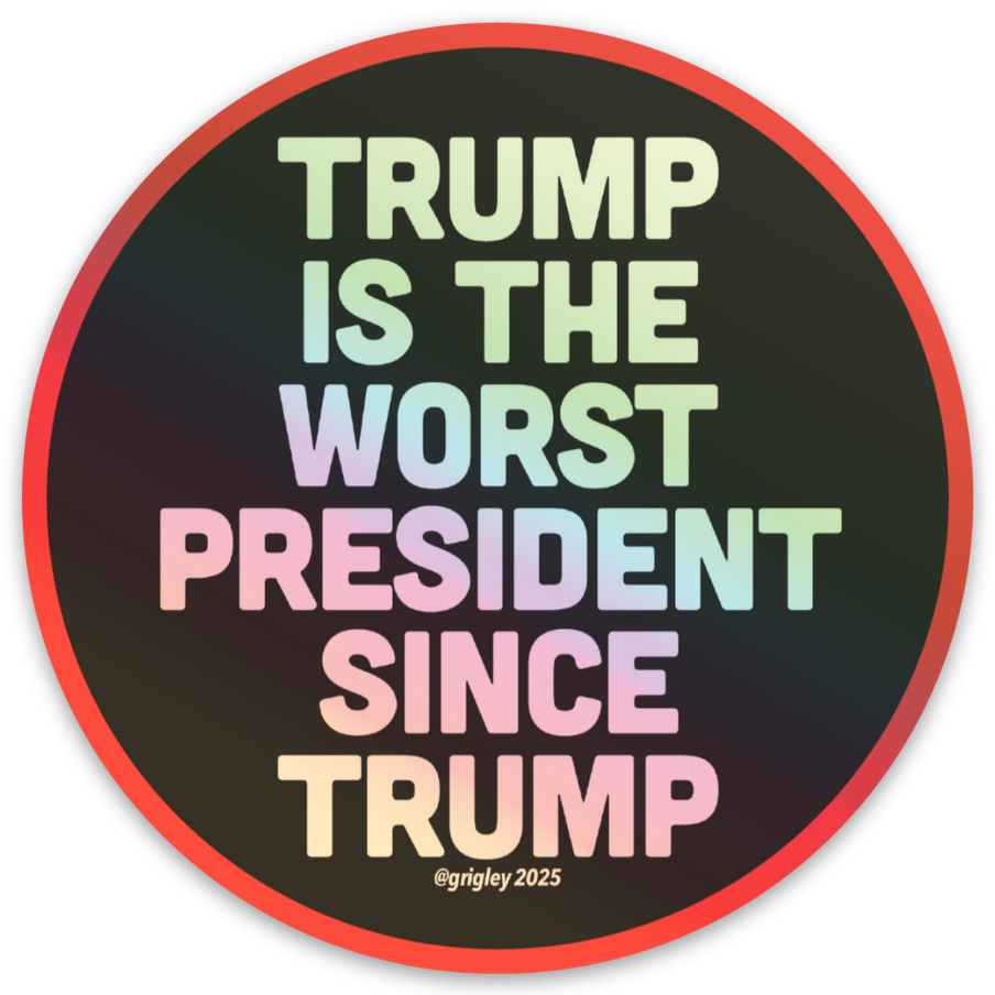 OGD Meme Theft Ring, Inc• The WORST 3" Round HOLOGRAPHIC Stickers 2025