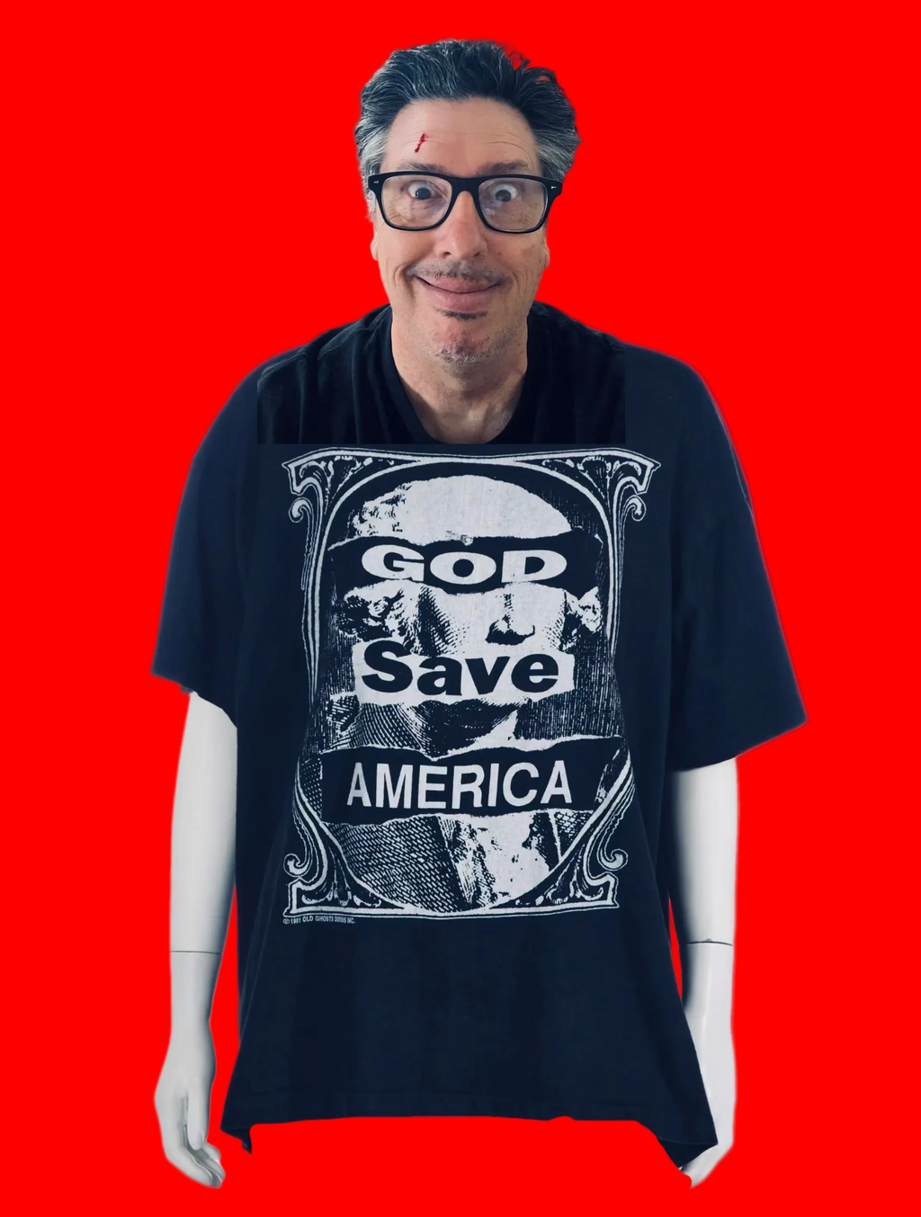 God Save America Black Short Sleeve Tees 1991