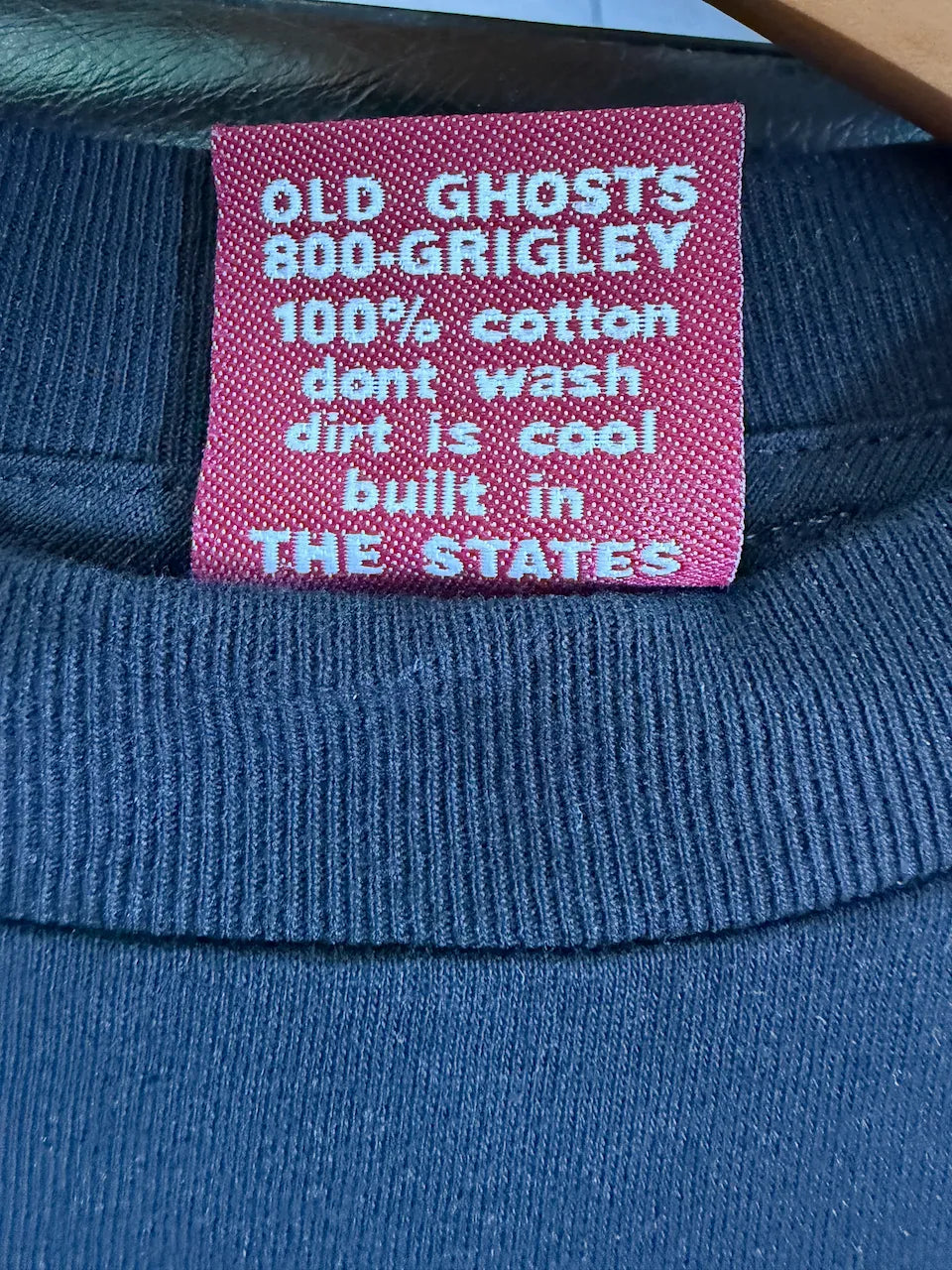 OGD Vintage Never Trust A Hippie Black Perfect Dead-Stock Tee Shirt 1992