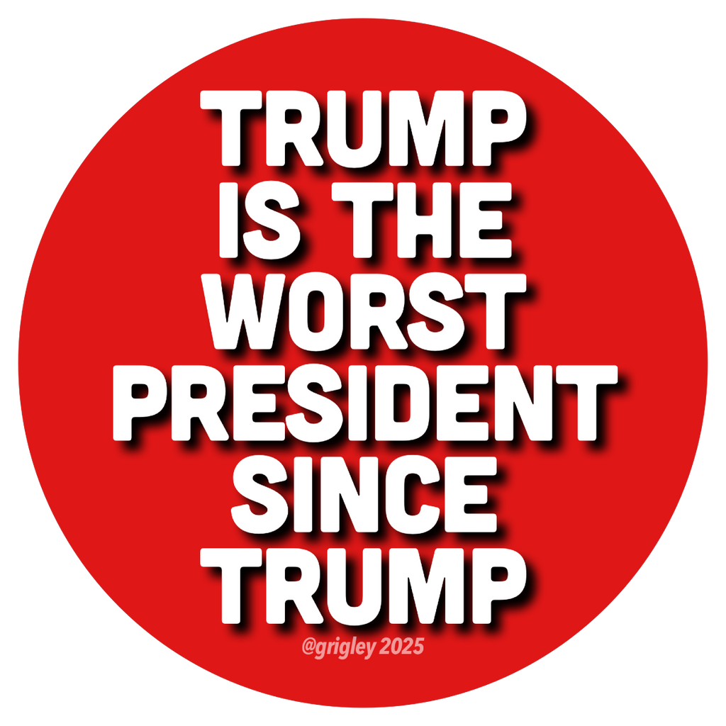 OGD Meme Theft Ring, Inc• The WORST 3" Round RED Stickers 2025