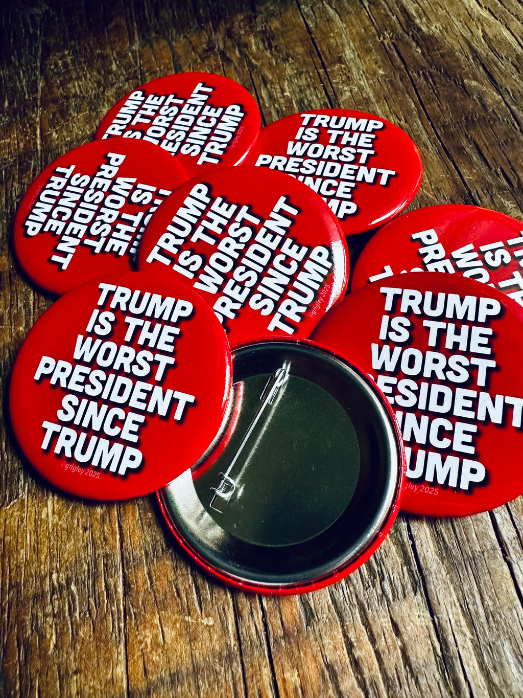 OGD Meme Theft Ring, Inc• The WORST Red 2.25 Round Buttons 2025