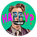 Old Ghosts The Happy? SMILE grigley Selfie Suicide Round Decals 2023