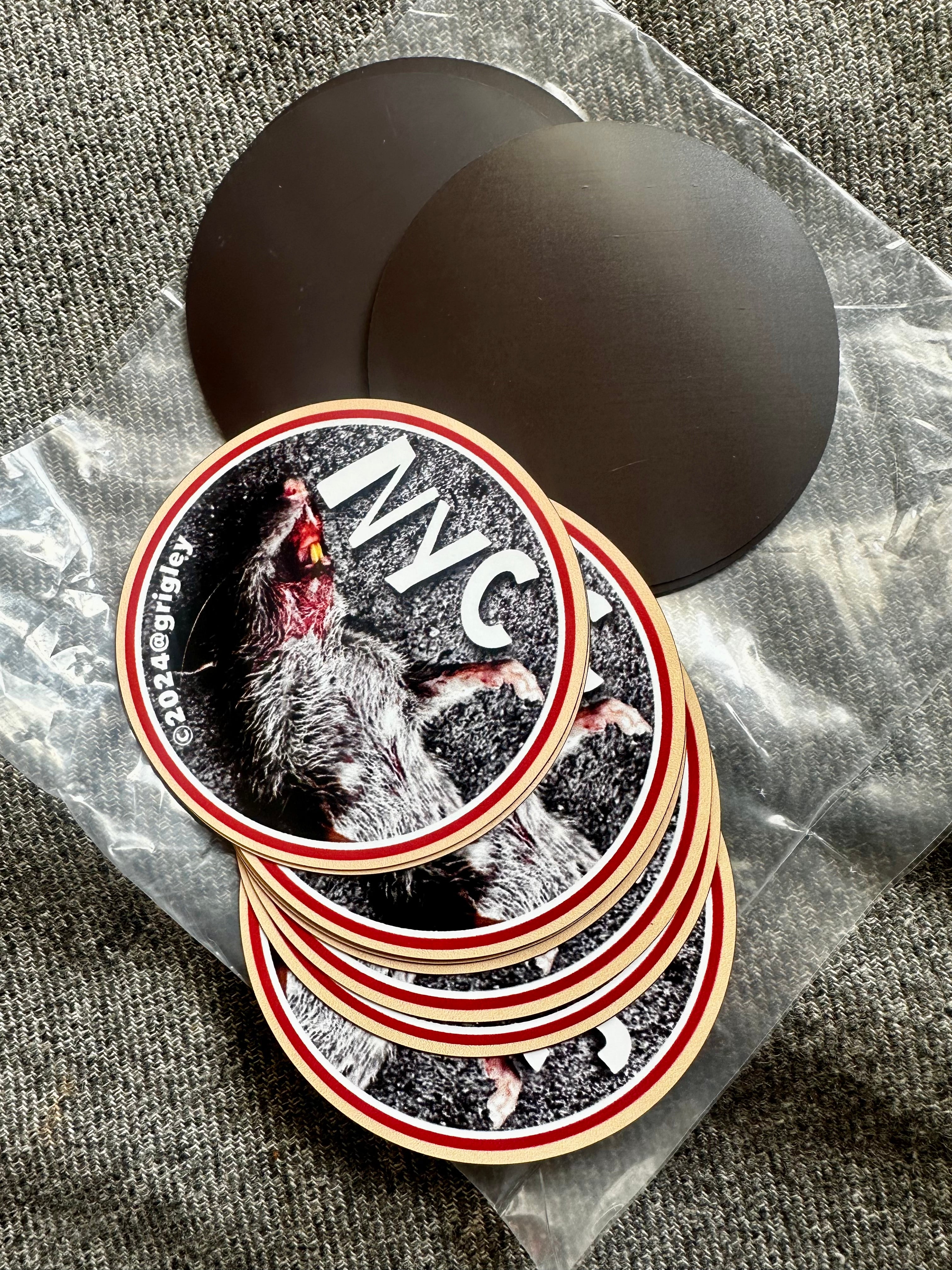 NYC Dead Rat Magnets 2024