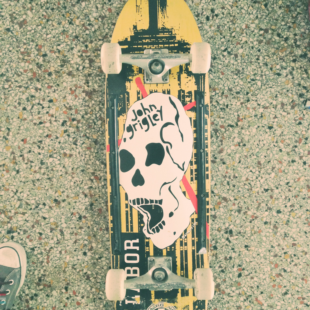 NOS BLACK LABEL 2012 Emergency John A. Grigley Empire State Guardian Skull Skate Deck