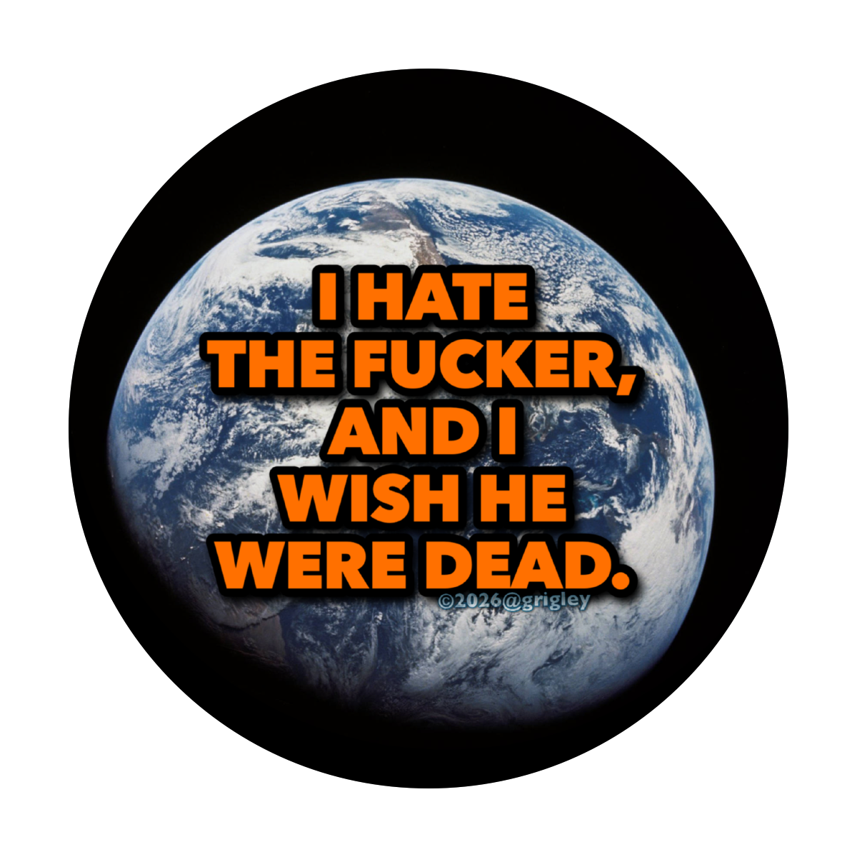 OGD The Whole World Stickers, in living colors! 3 round inches 2026