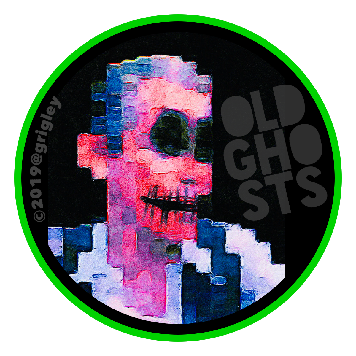 OGD JAG Zombie Selfie Suicide Round Stickers 2019