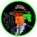 OGD JAG Green Gun Round Stickers 2019