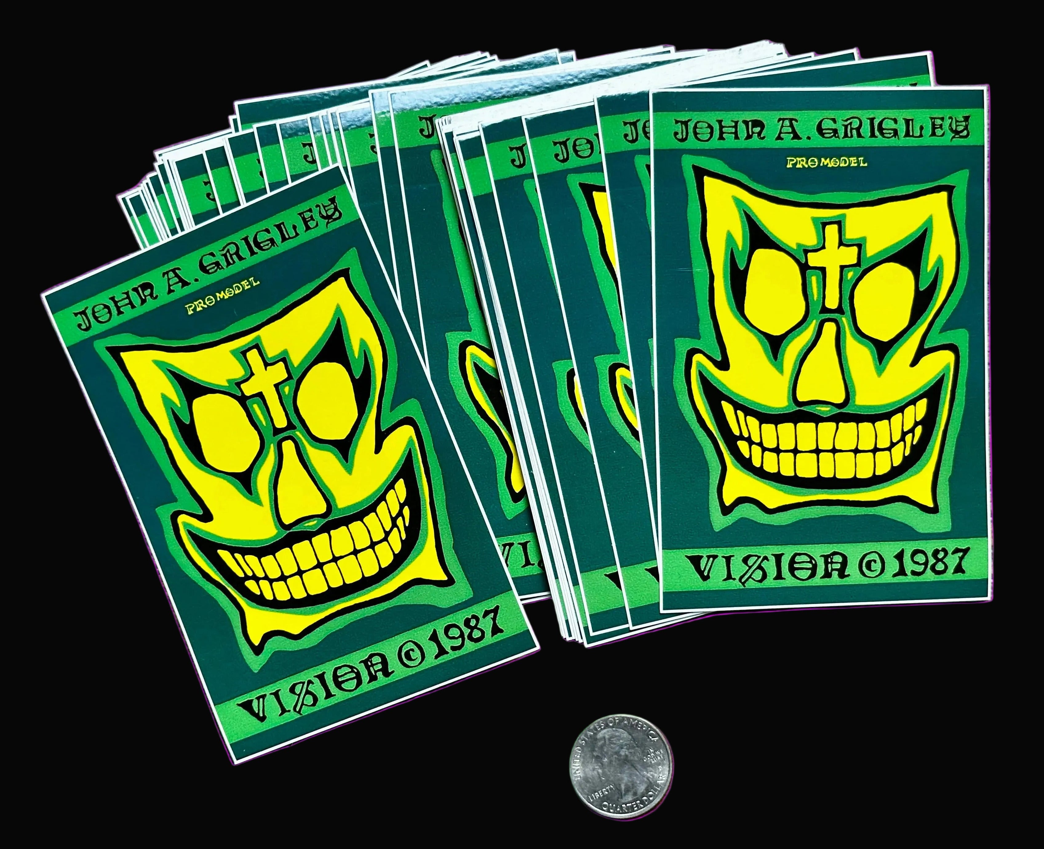 John A. Grigley Vision Skates Sticker
