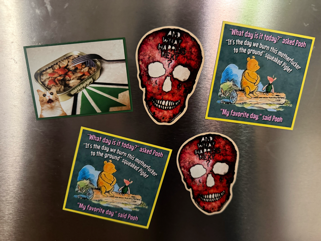 OGD And What Happens Next? Refrigerator Magnets 1982