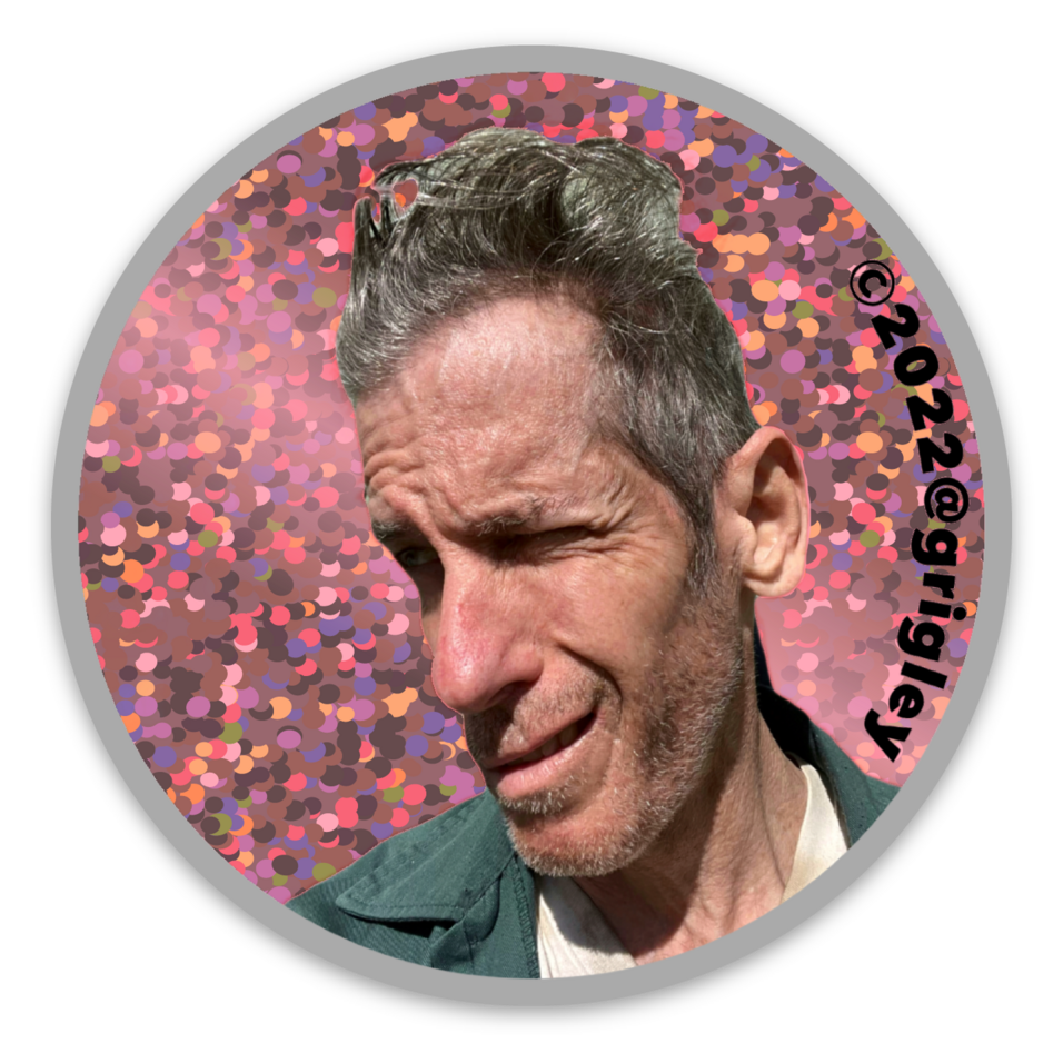 Old Ghosts Designs "MeatHed Grigley" Glittery Pink Circular Decals 2022
