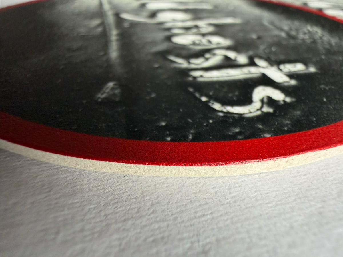 Old Ghosts 1984 Round Spray Paint Stencil Beer Coasters