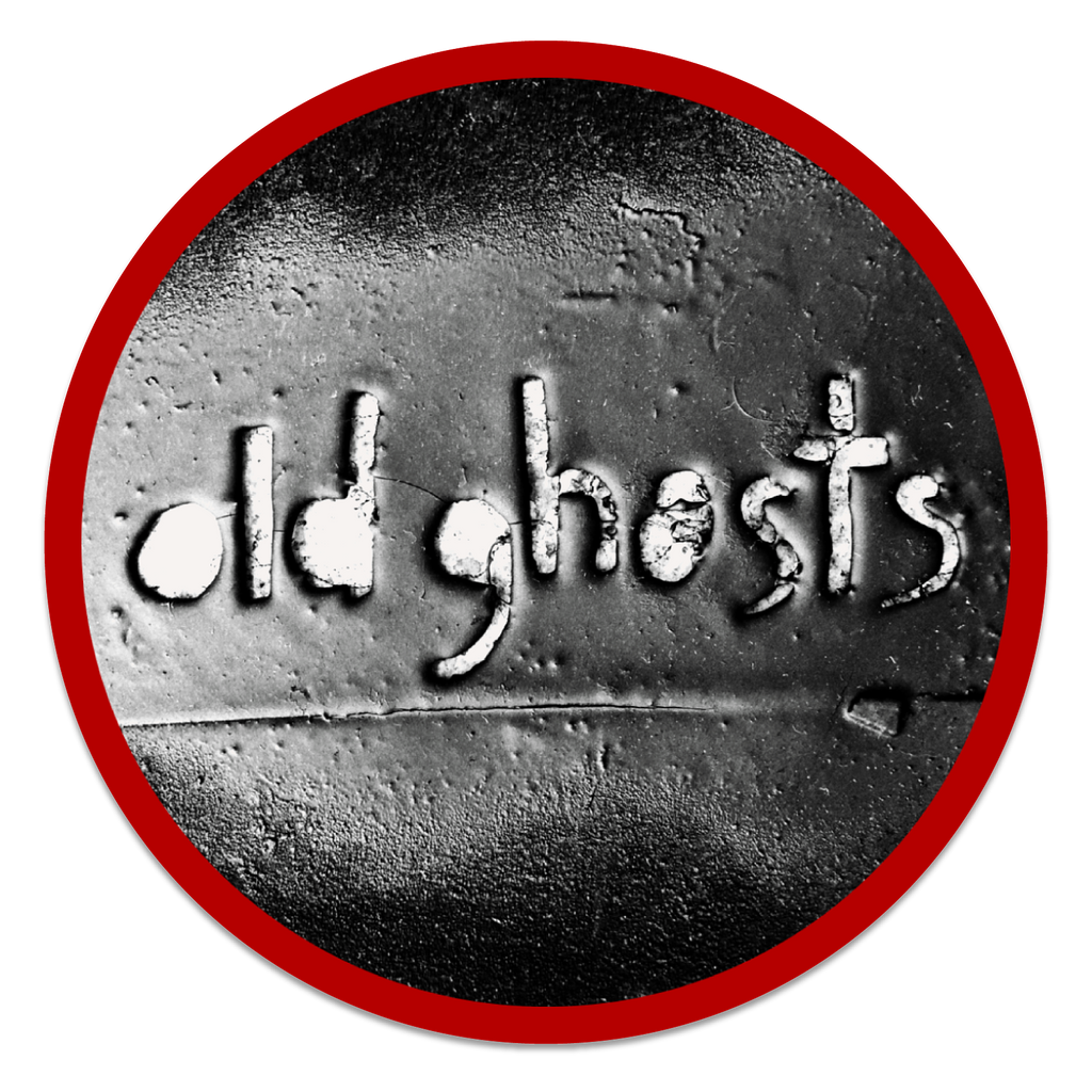 Old Ghosts 1984 Round Spray Paint Stencil Beer Coasters