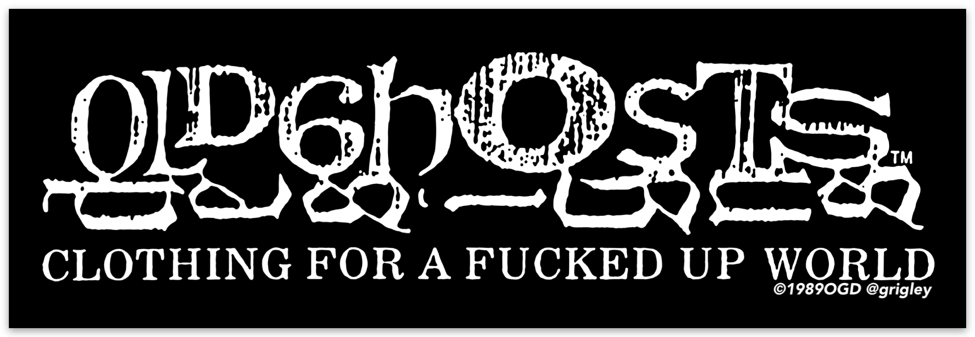 OGD Original Logo Bumper Stickers 1989
