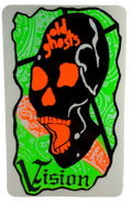 VINTAGE Vision Skates Old Ghosts Series Grigley Guardian Skateboard Stickers 1985