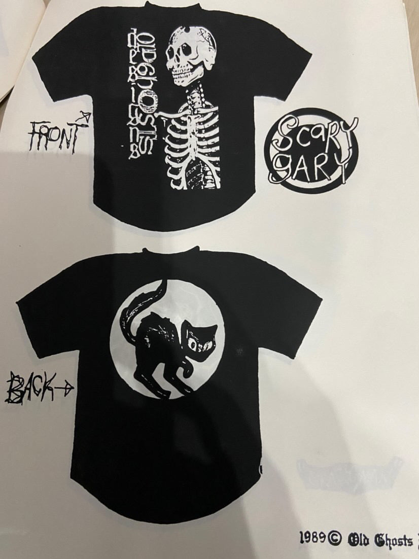 OGD Very Rare Scary Gary (Sleeves Cut) Black Vintage Tee Shirt 1989!