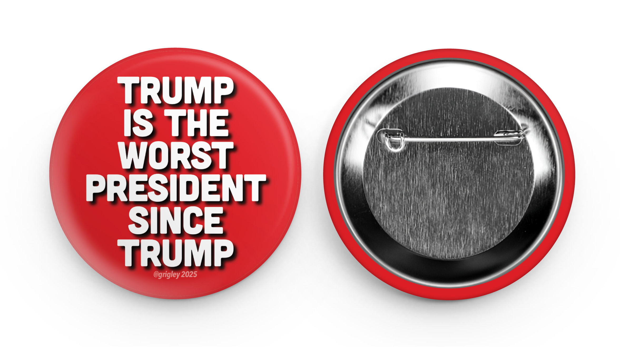 OGD Meme Theft Ring, Inc• The WORST Red 2.25 Round Buttons 2025