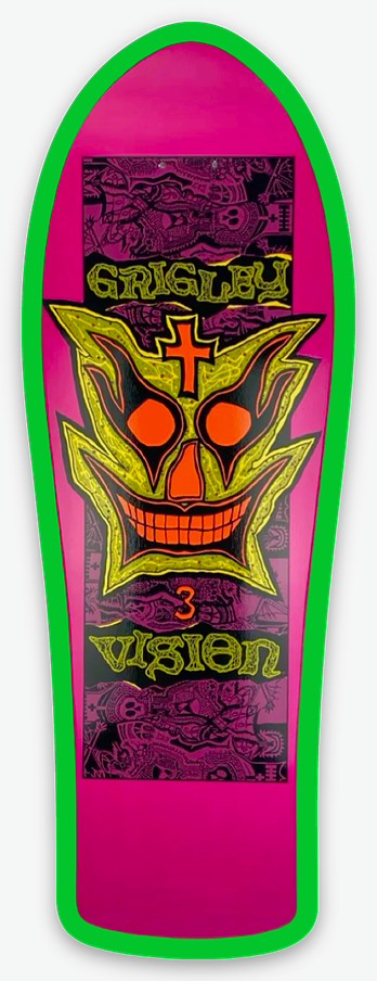 VS Grigley 3 Mask Mini Skate Deck Refrigerator Magnets 2026