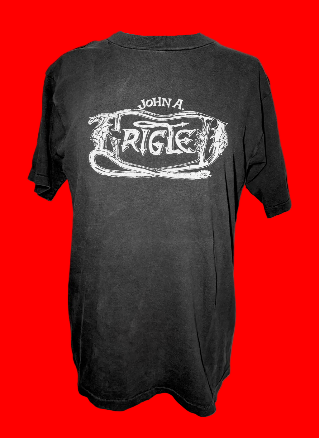 Super Rare Grigley DAMNED Logo Black Tee Shirt circa 1986!