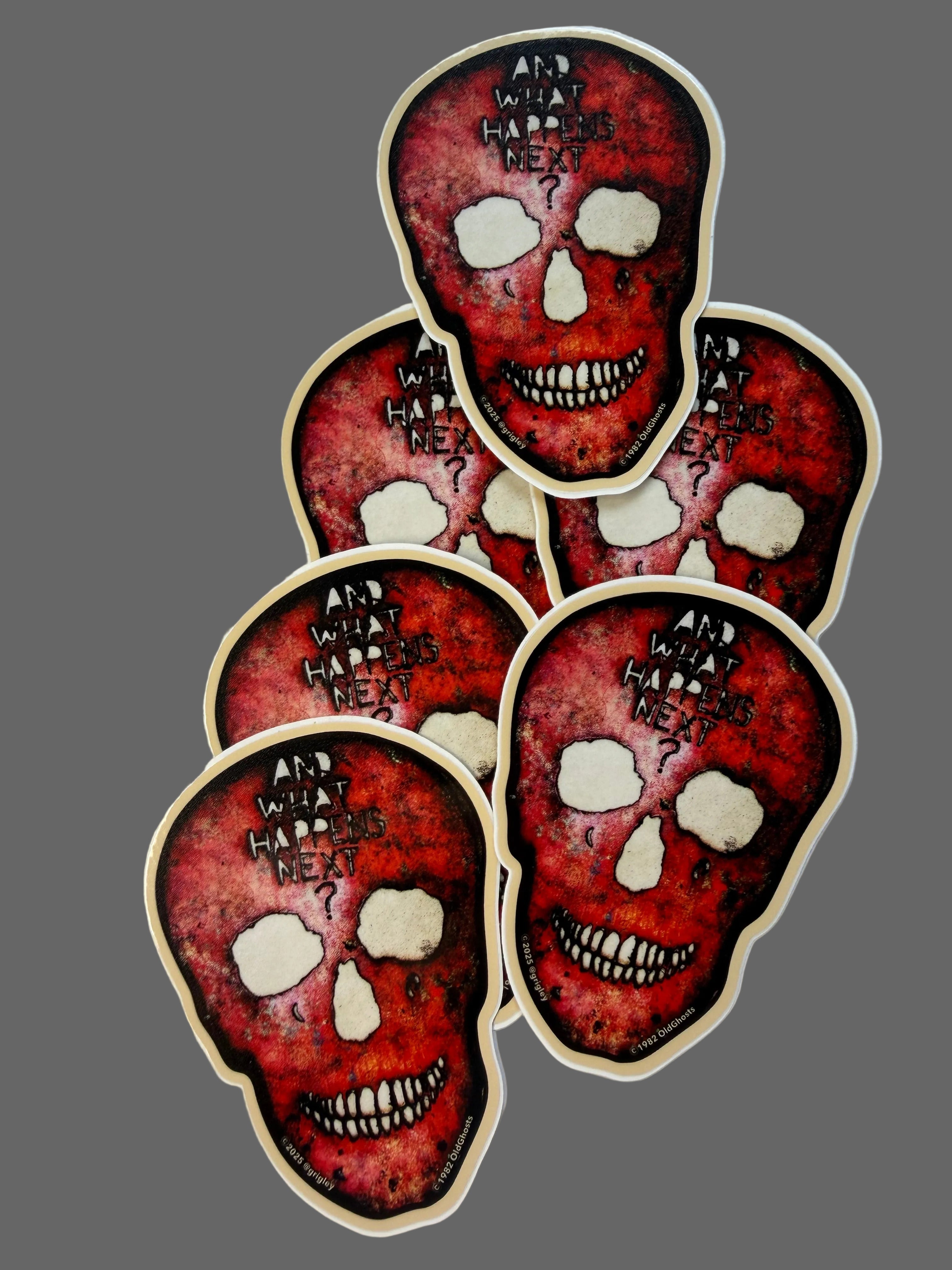 OGD And What Happens Next? Die-Cut Stickers 1982