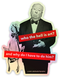 Who The Hell Is Art? Shiny and Fancy Holographic Die Cut Stickers 1991