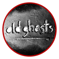 Old Ghosts 1984 Round Spray Paint Stencil Logo 2 inch Baby Stickers