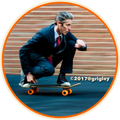 OGD Grigley Suit Boi 3" Round Stickers 2017