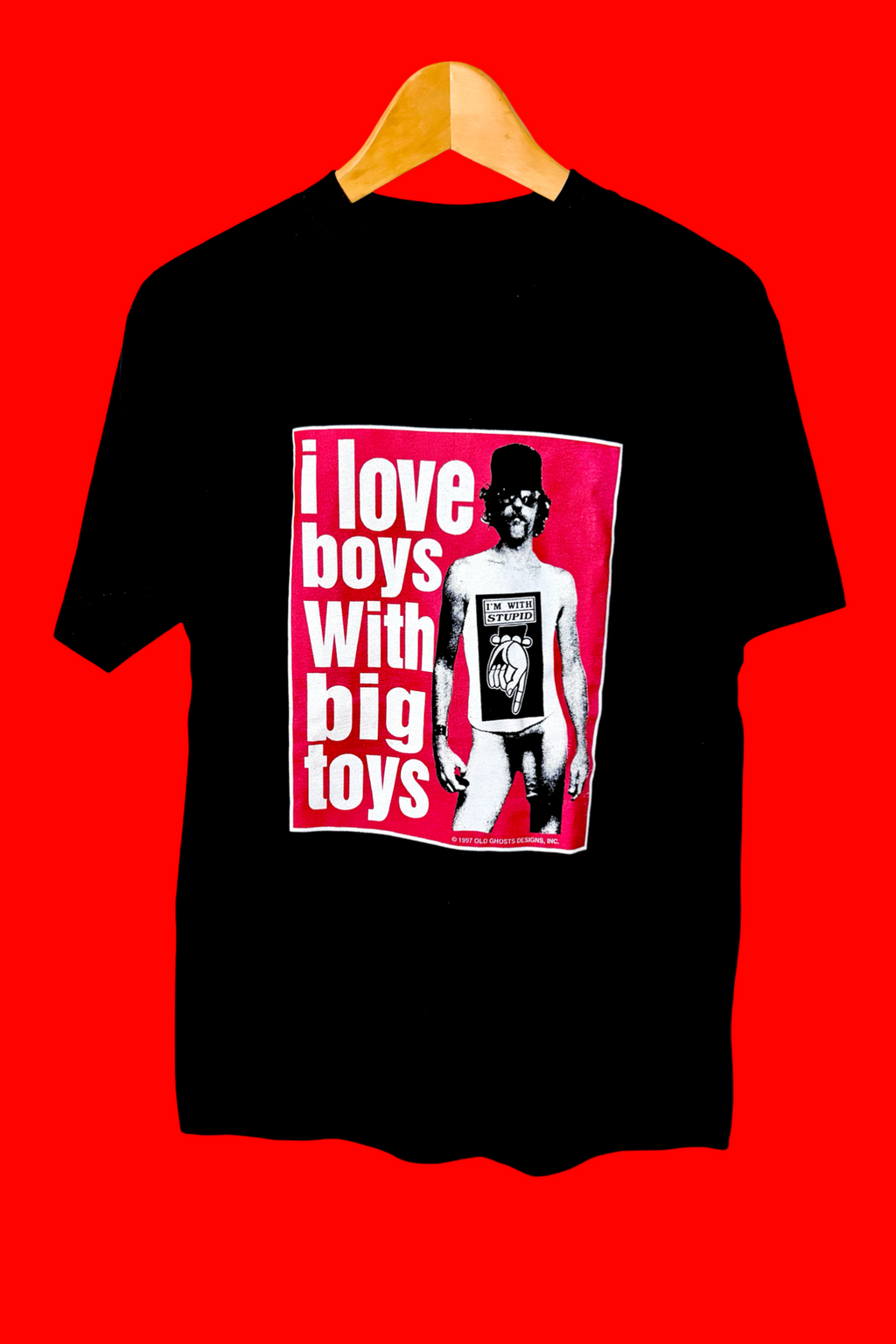 Old Ghosts Vintage Boys With Big Toys Black Perfect Condition Dead-Stock Tee Shirt 1997