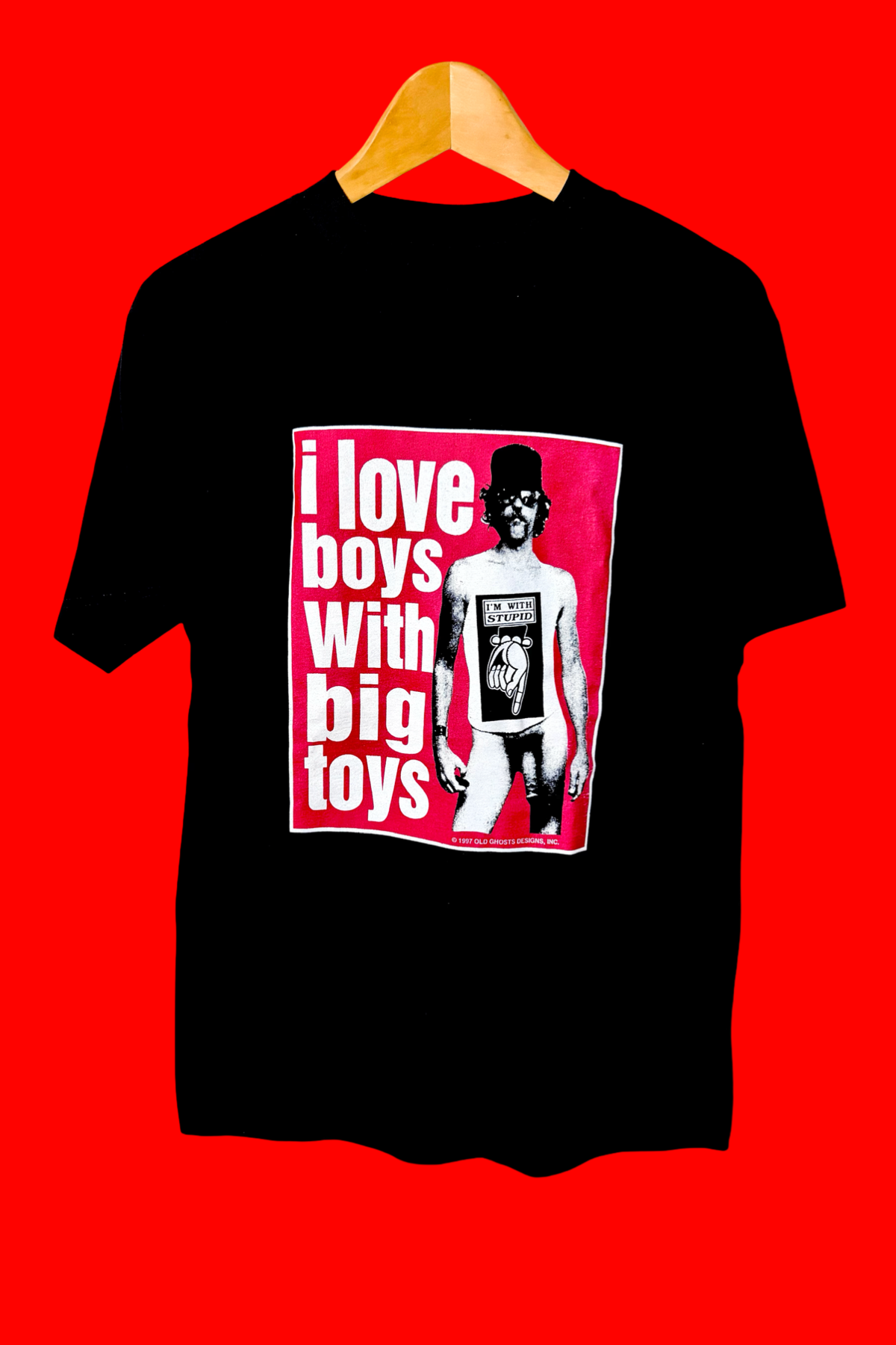 Old Ghosts Vintage Boys With Big Toys Black Perfect Condition Dead-Stock Tee Shirt 1997