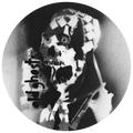 1985 OGS Spray Paint Chain Skull Circle Logo Stickers