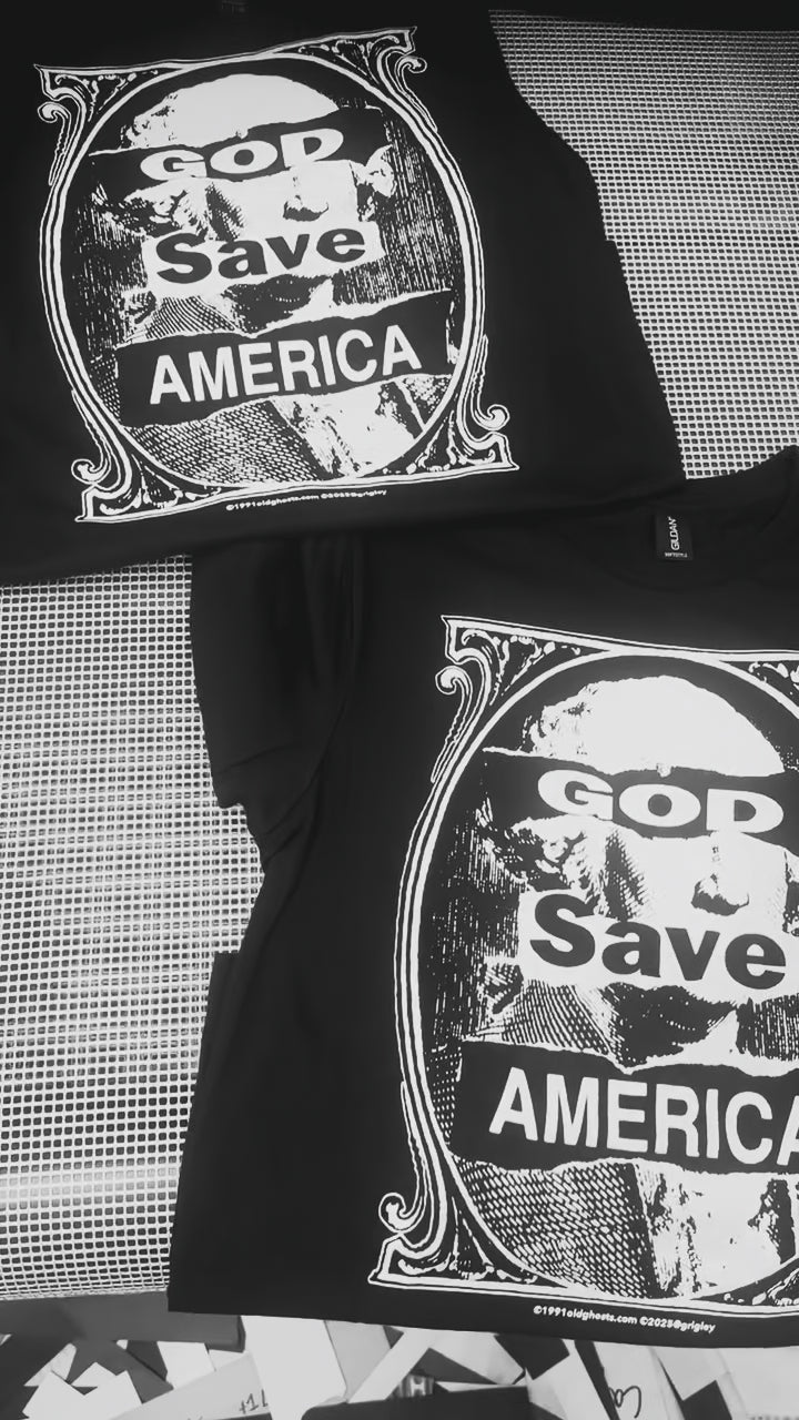 God Save America Short Sleeve Tees 1991
