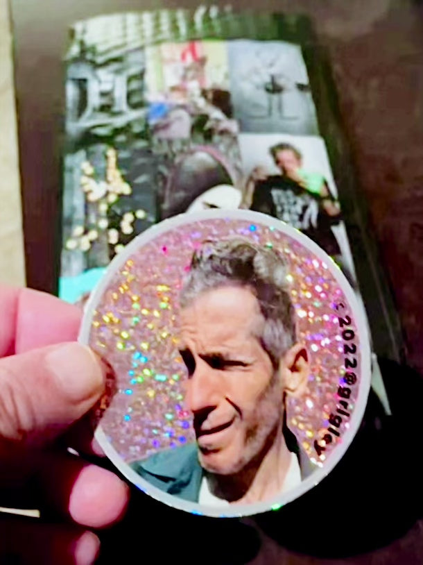 Old Ghosts Designs "MeatHed Grigley" Glittery Pink Circular Decals 2022